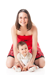 Image showing picture of happy mother with baby