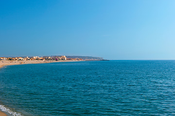 Image showing Mediterranean sea coast. Nice France.