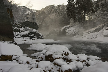 Image showing foggy canyon