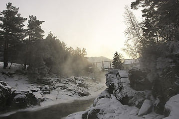 Image showing foggy canyon