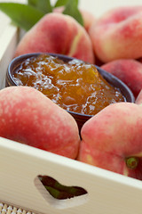 Image showing peaches jam