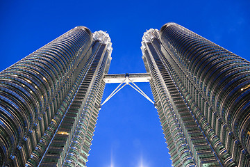 Image showing petronas tower bridge detail