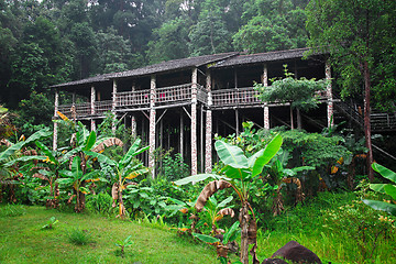 Image showing longhouse in borneo