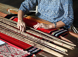 Image showing traditional malaysian loom