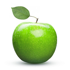 Image showing green apple isolated on white