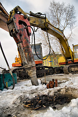 Image showing Dredge in city