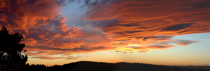 Image showing Red sky