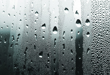 Image showing water drops on glass