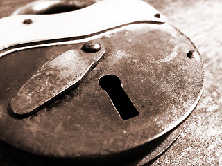 Image showing old padlock