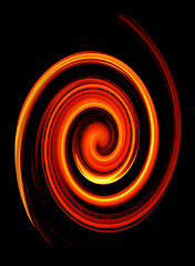 Image showing abstract twirled fire