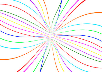 Image showing abstract color lines