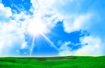 Image showing sunny sky background