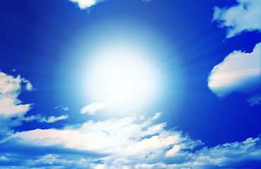 Image showing sunny sky background