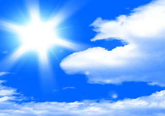 Image showing sunny sky background