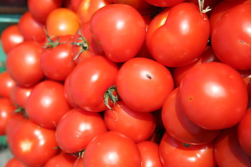 Image showing Tomatos in market-stall