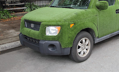 Image showing grass car