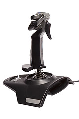 Image showing joystick for aircraft simulator