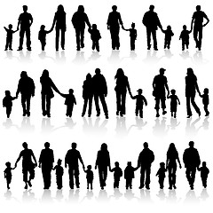 Image showing Collect family silhouettes