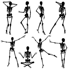 Image showing Collect skeleton silhouettes