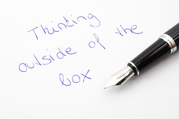 Image showing think outside of the box