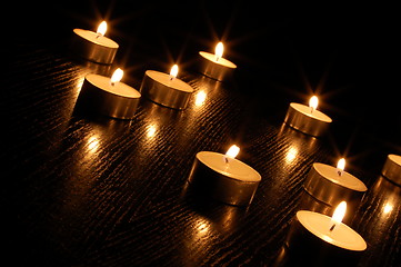 Image showing romantic candle light