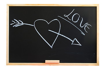 Image showing blackboard and love