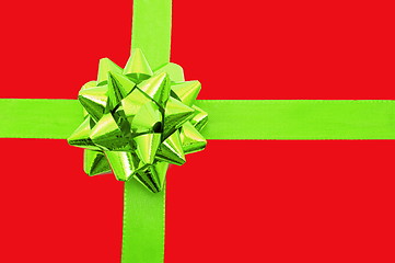 Image showing Christmas Gift with ribbon