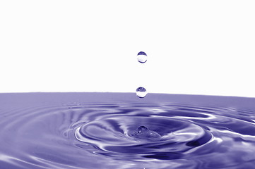 Image showing splashing water drop