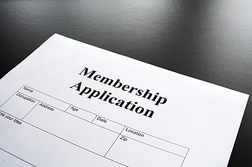 Image showing membership application