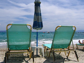 Image showing Sunbeds