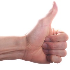 Image showing thumbs up or down
