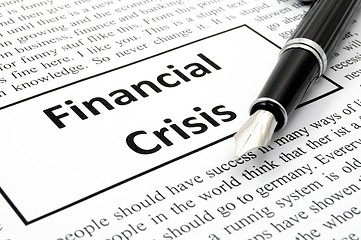 Image showing financial crisis