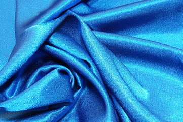 Image showing blue satin background