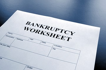 Image showing bankruptcy