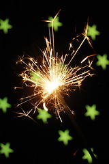 Image showing christmas sparkler