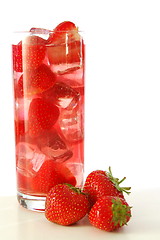 Image showing strawberry cocktail