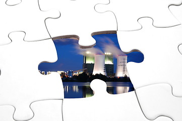 Image showing puzzle and industry