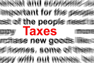 Image showing taxes