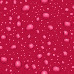 Image showing Drops on red background - abstract seamless texture