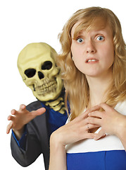 Image showing Terrible death came young woman
