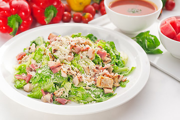 Image showing fresh caesar salad