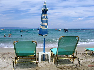 Image showing Sunbeds