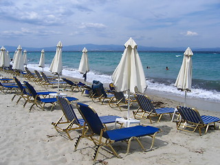 Image showing Sunbeds