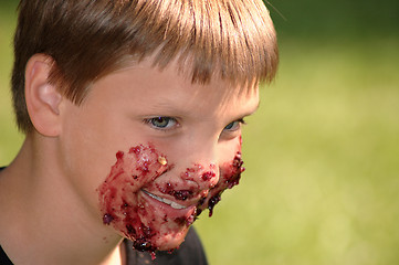 Image showing Blueberry pie boy