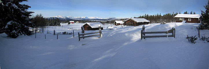 Image showing Mountain dairy farming