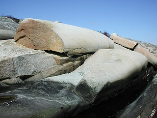 Image showing Bare rock-face