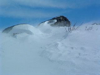 Image showing High wind in the mountain