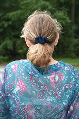 Image showing Woman with pony tail