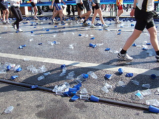 Image showing Refreshments during marathon