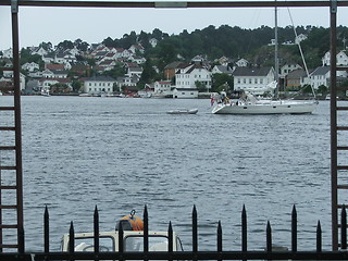 Image showing Sailingboat in a frame